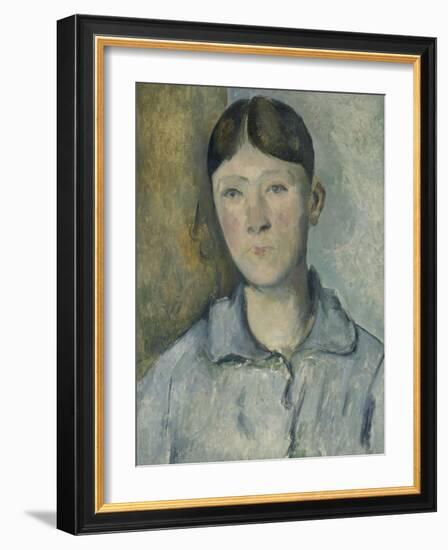 Portrait de madame Cézanne-Paul Cézanne-Framed Giclee Print