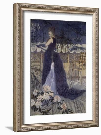 Portrait de Madame Crossportrait of Mrs. Cross-Henri Edmond Cross-Framed Giclee Print