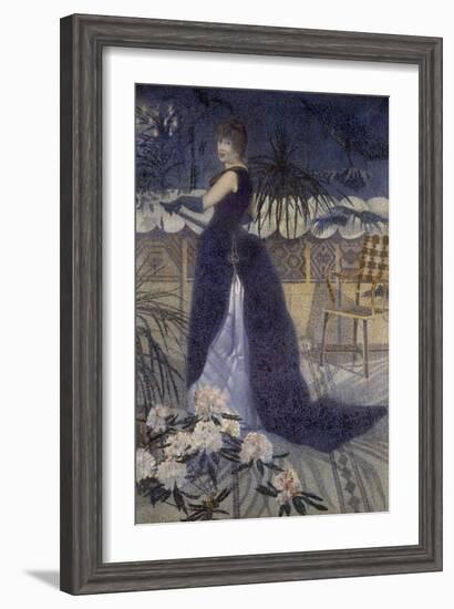 Portrait de Madame Crossportrait of Mrs. Cross-Henri Edmond Cross-Framed Giclee Print