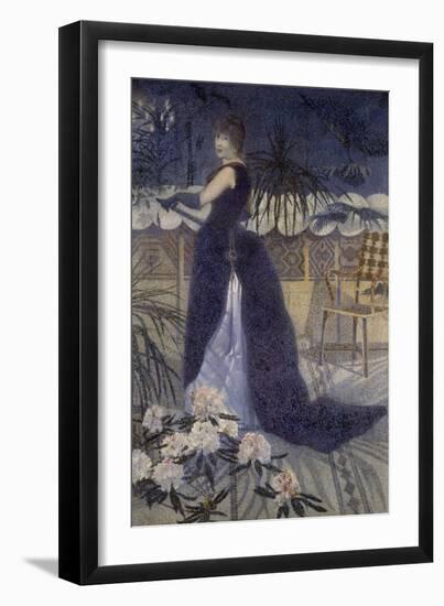 Portrait de Madame Crossportrait of Mrs. Cross-Henri Edmond Cross-Framed Giclee Print