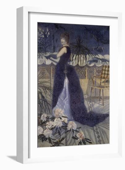 Portrait de Madame Crossportrait of Mrs. Cross-Henri Edmond Cross-Framed Giclee Print