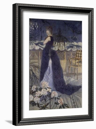 Portrait de Madame Crossportrait of Mrs. Cross-Henri Edmond Cross-Framed Giclee Print