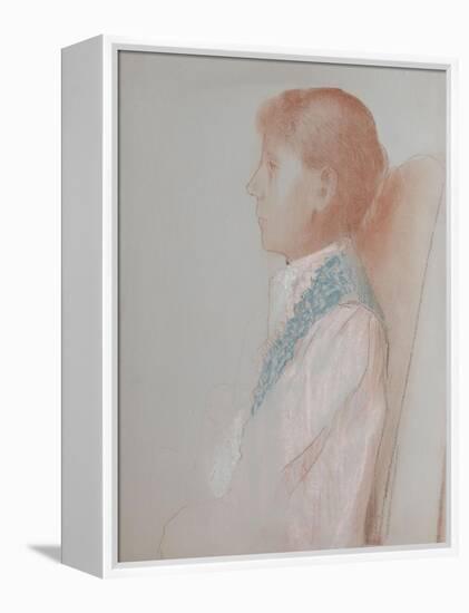 Portrait de madame Odilon Redon, de profil à gauche-Odilon Redon-Framed Premier Image Canvas