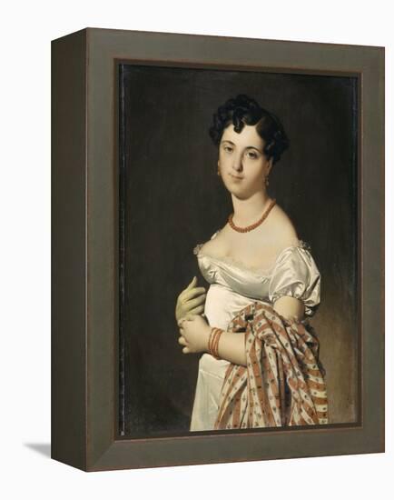 Portrait de madame Panckoucke-Jean-Auguste-Dominique Ingres-Framed Premier Image Canvas