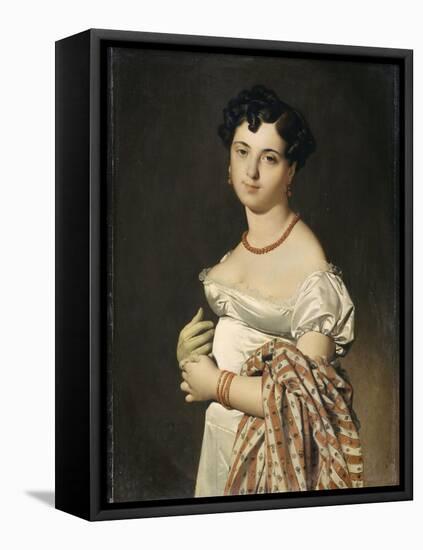 Portrait de madame Panckoucke-Jean-Auguste-Dominique Ingres-Framed Premier Image Canvas