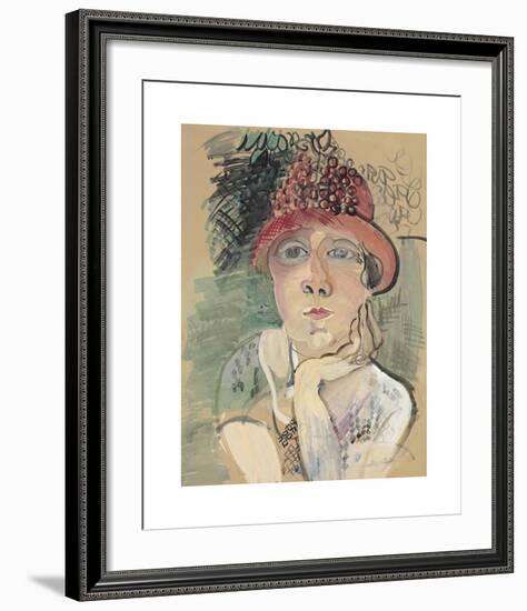 Portrait de Madame Raoul Dufy-Raoul Dufy-Framed Premium Giclee Print