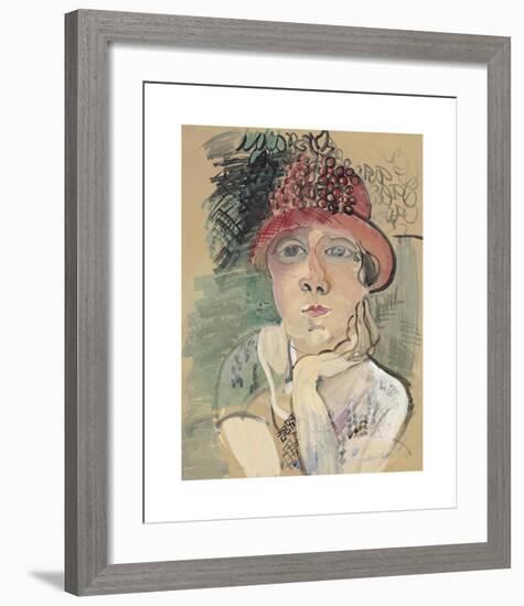 Portrait de Madame Raoul Dufy-Raoul Dufy-Framed Premium Giclee Print