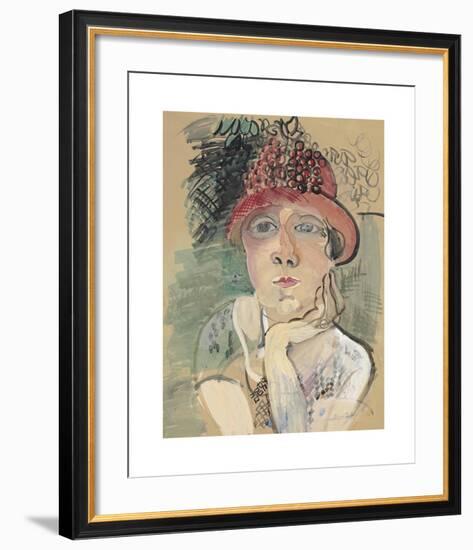 Portrait de Madame Raoul Dufy-Raoul Dufy-Framed Premium Giclee Print