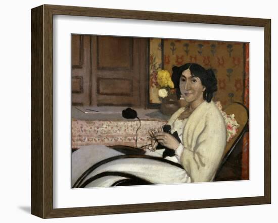 Portrait de Madame Rodrigues-Vallotton, the Artist's Wife, 1902-Félix Vallotton-Framed Giclee Print