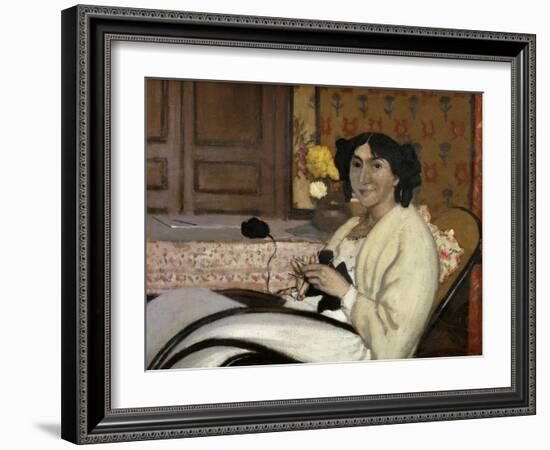 Portrait de Madame Rodrigues-Vallotton, the Artist's Wife, 1902-Félix Vallotton-Framed Giclee Print