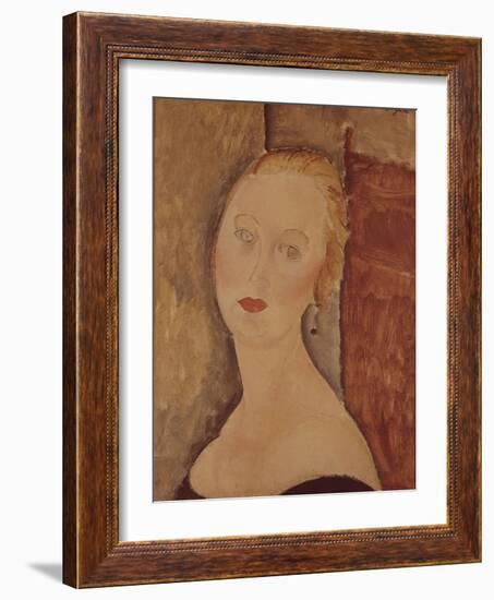 Portrait de madame Sauvage-Amedeo Modigliani-Framed Giclee Print