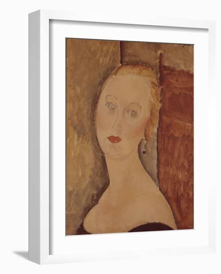 Portrait de madame Sauvage-Amedeo Modigliani-Framed Giclee Print