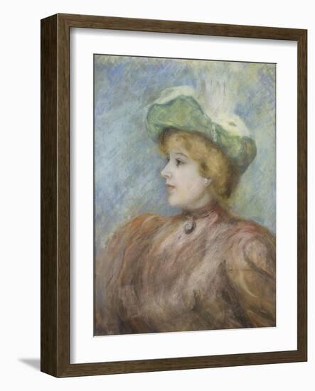 Portrait de Mademoiselle Dieterle-Pierre-Auguste Renoir-Framed Giclee Print