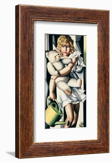 Portrait de Mademoiselle Poum Rachou-Tamara de Lempicka-Framed Premium Giclee Print