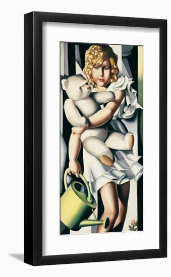 Portrait de Mademoiselle Poum Rachou-Tamara de Lempicka-Framed Premium Giclee Print