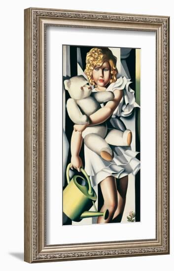 Portrait de Mademoiselle Poum Rachou-Tamara de Lempicka-Framed Premium Giclee Print