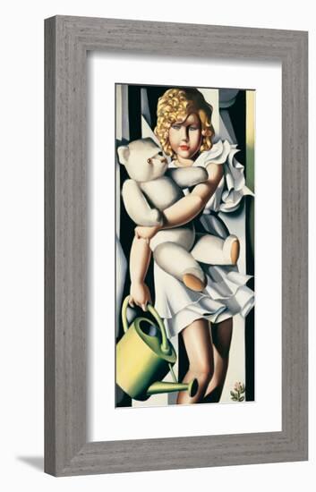 Portrait de Mademoiselle Poum Rachou-Tamara de Lempicka-Framed Premium Giclee Print