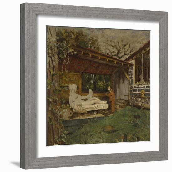 Portrait de Maillol-Edouard Vuillard-Framed Giclee Print