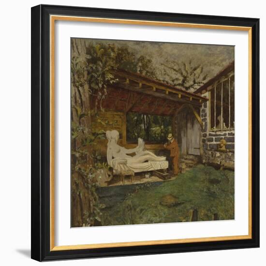 Portrait de Maillol-Edouard Vuillard-Framed Giclee Print