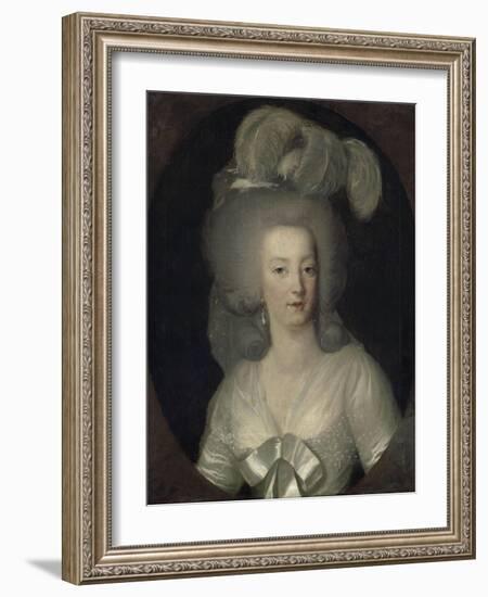 Portrait de Marie-Antoinette-null-Framed Giclee Print