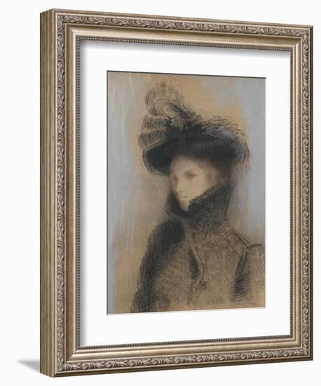 Portrait de Marie Botkin-Odilon Redon-Framed Giclee Print