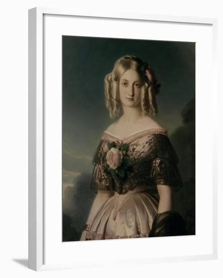 Portrait de Marie Caroline Auguste de Bourbon, duchesse d'Aumale (1822-1869)-Franz Xaver Winterhalter-Framed Giclee Print