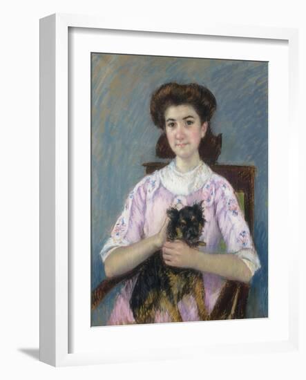 Portrait de Marie-Louise Durand-Ruel, 1911-Mary Cassatt-Framed Giclee Print