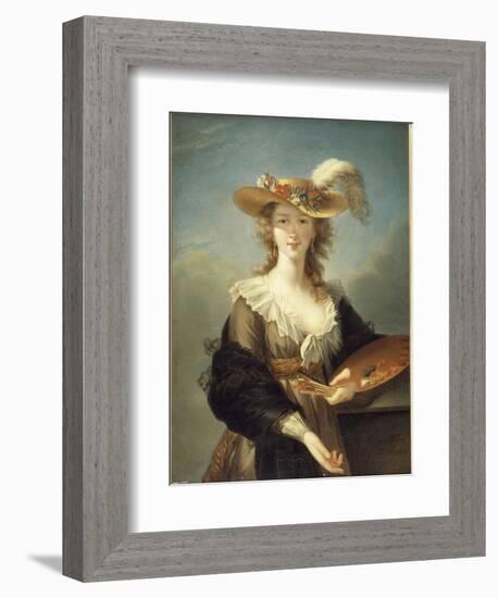 Portrait de Marie-Louise-Elisabeth Vigée-Le Brun (1755-1842), peintre-Elisabeth Louise Vigée-LeBrun-Framed Giclee Print