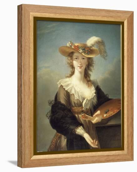 Portrait de Marie-Louise-Elisabeth Vigée-Le Brun (1755-1842), peintre-Elisabeth Louise Vigée-LeBrun-Framed Premier Image Canvas