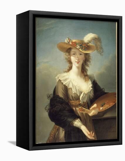 Portrait de Marie-Louise-Elisabeth Vigée-Le Brun (1755-1842), peintre-Elisabeth Louise Vigée-LeBrun-Framed Premier Image Canvas