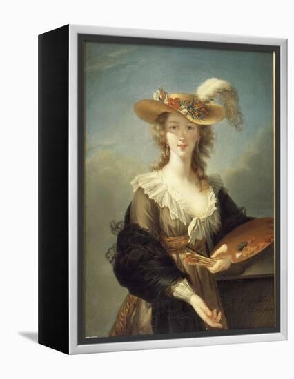 Portrait de Marie-Louise-Elisabeth Vigée-Le Brun (1755-1842), peintre-Elisabeth Louise Vigée-LeBrun-Framed Premier Image Canvas