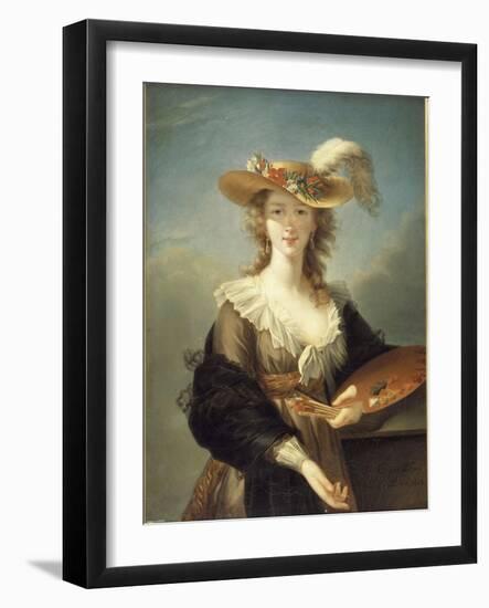 Portrait de Marie-Louise-Elisabeth Vigée-Le Brun (1755-1842), peintre-Elisabeth Louise Vigée-LeBrun-Framed Giclee Print