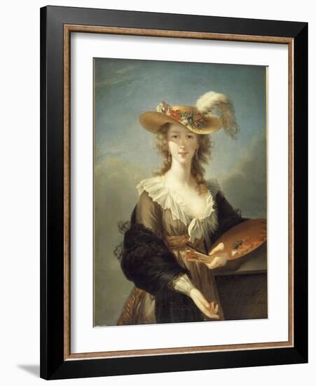 Portrait de Marie-Louise-Elisabeth Vigée-Le Brun (1755-1842), peintre-Elisabeth Louise Vigée-LeBrun-Framed Giclee Print