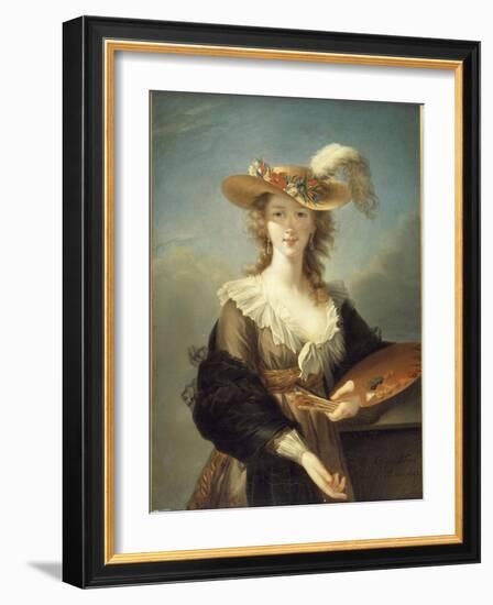 Portrait de Marie-Louise-Elisabeth Vigée-Le Brun (1755-1842), peintre-Elisabeth Louise Vigée-LeBrun-Framed Giclee Print