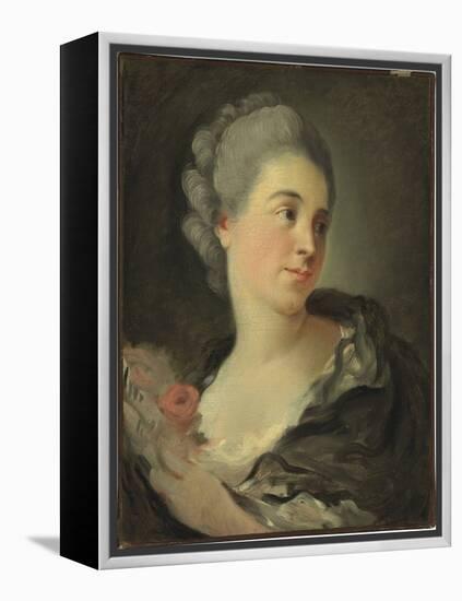 Portrait De Marie Therese Colombe - Peinture De Jean Honore Fragonard (1732-1806), Huile Sur Toile,-Jean-Honore Fragonard-Framed Premier Image Canvas