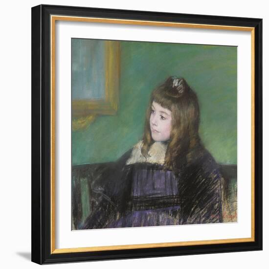 Portrait De Marie-Therese Gaillard-Mary Cassatt-Framed Giclee Print