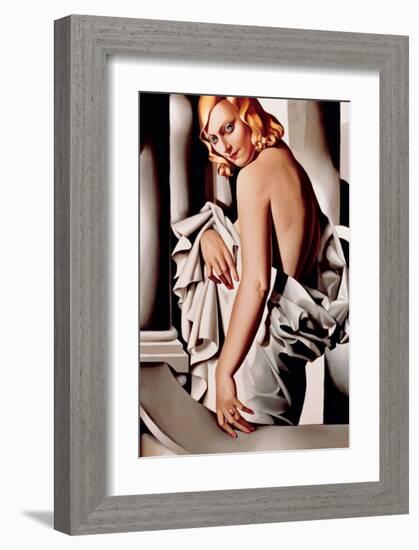 Portrait de Marjorie Ferry-Tamara de Lempicka-Framed Premium Giclee Print