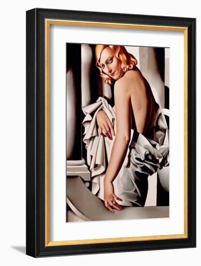 Portrait de Marjorie Ferry-Tamara de Lempicka-Framed Premium Giclee Print