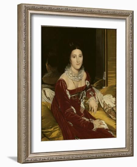 Portrait de Mme de Senonnes-Jean-Auguste-Dominique Ingres-Framed Giclee Print