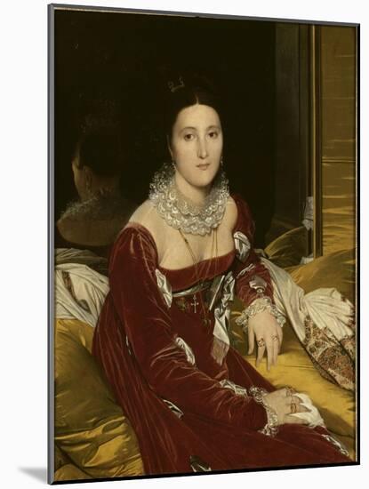 Portrait de Mme de Senonnes-Jean-Auguste-Dominique Ingres-Mounted Giclee Print