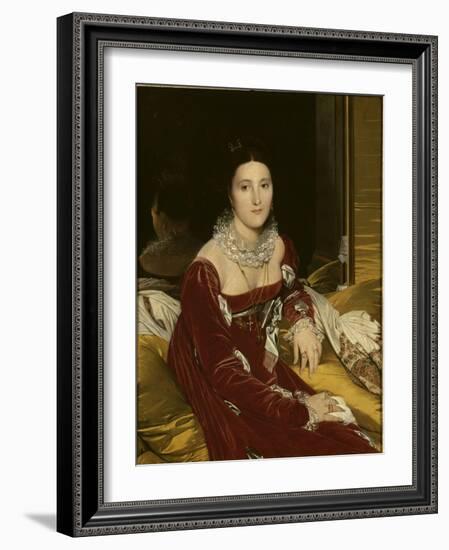 Portrait de Mme de Senonnes-Jean-Auguste-Dominique Ingres-Framed Giclee Print