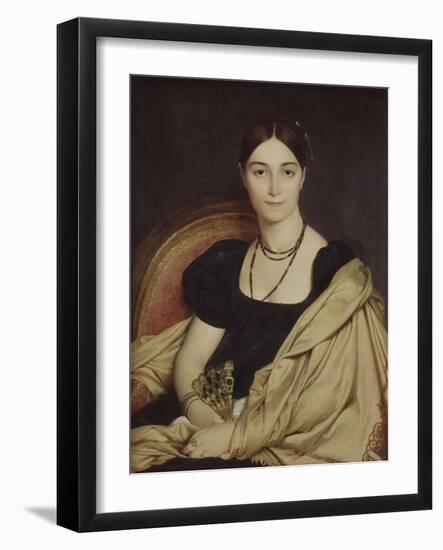 Portrait de Mme Duvauçay-Jean-Auguste-Dominique Ingres-Framed Giclee Print