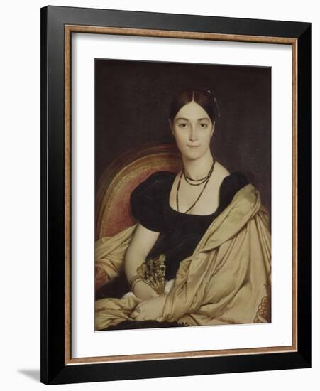 Portrait de Mme Duvauçay-Jean-Auguste-Dominique Ingres-Framed Giclee Print