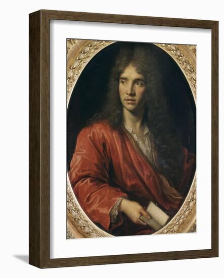 Portrait de Molière-Pierre Mignard-Framed Giclee Print