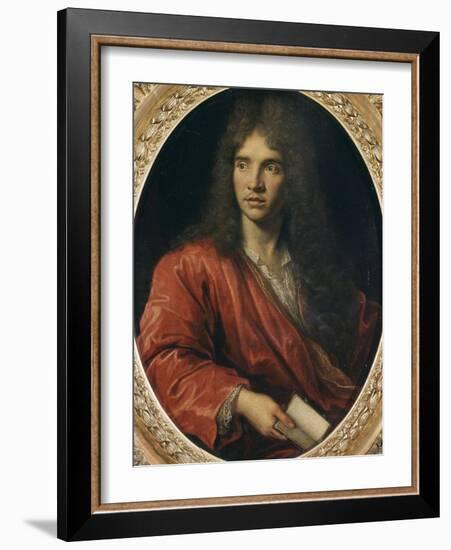 Portrait de Molière-Pierre Mignard-Framed Giclee Print