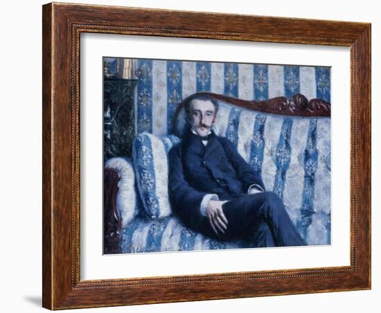 Portrait de Monsieur R, 1877-Gustave Caillebotte-Framed Giclee Print