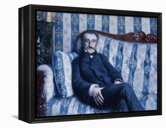 Portrait de Monsieur R, 1877-Gustave Caillebotte-Framed Premier Image Canvas