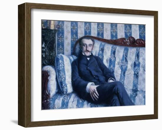 Portrait de Monsieur R, 1877-Gustave Caillebotte-Framed Giclee Print