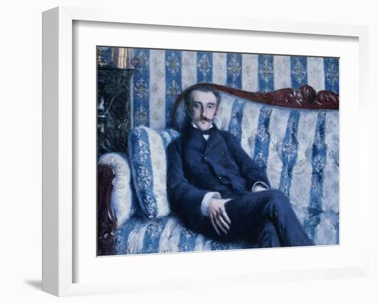 Portrait de Monsieur R, 1877-Gustave Caillebotte-Framed Giclee Print