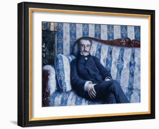 Portrait de Monsieur R, 1877-Gustave Caillebotte-Framed Giclee Print